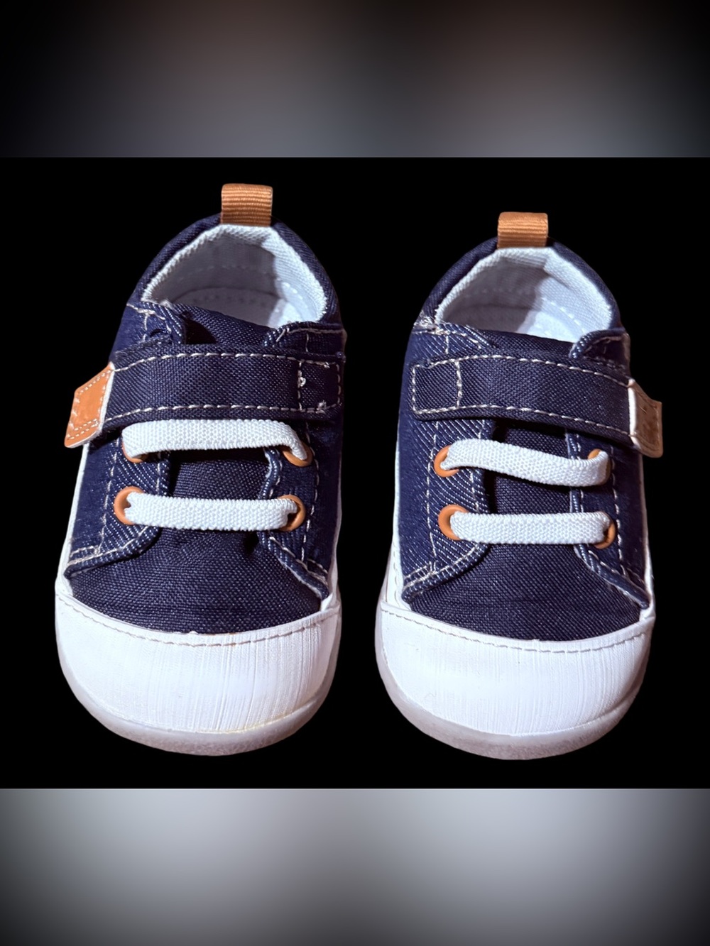 See Kai Run Stevie Mini navy denim sneakers